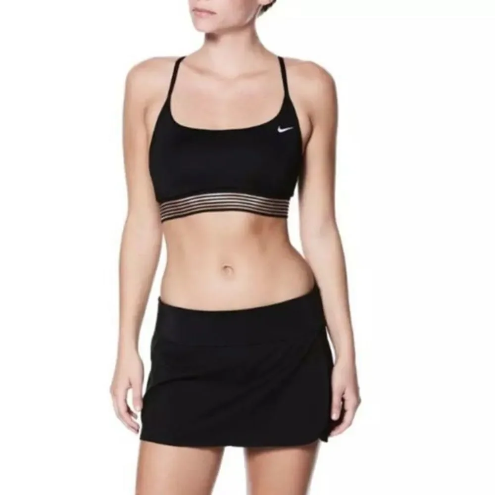 NWT Nike Women's Mini Faux Wrap Style Boardskirt in Black Size XL